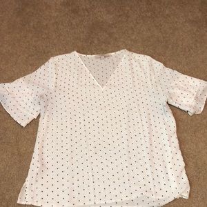 Loft polka dot blouse